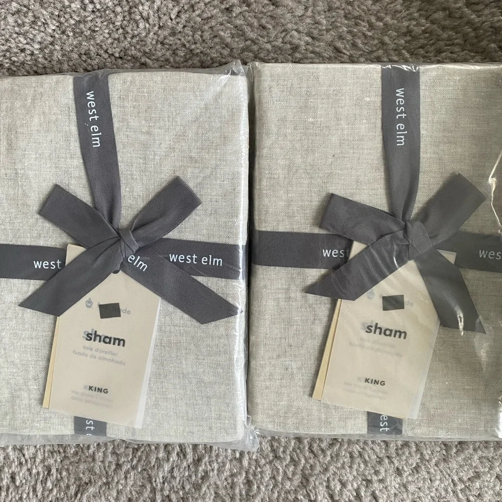 West Elm Cream Duvet Cover Set